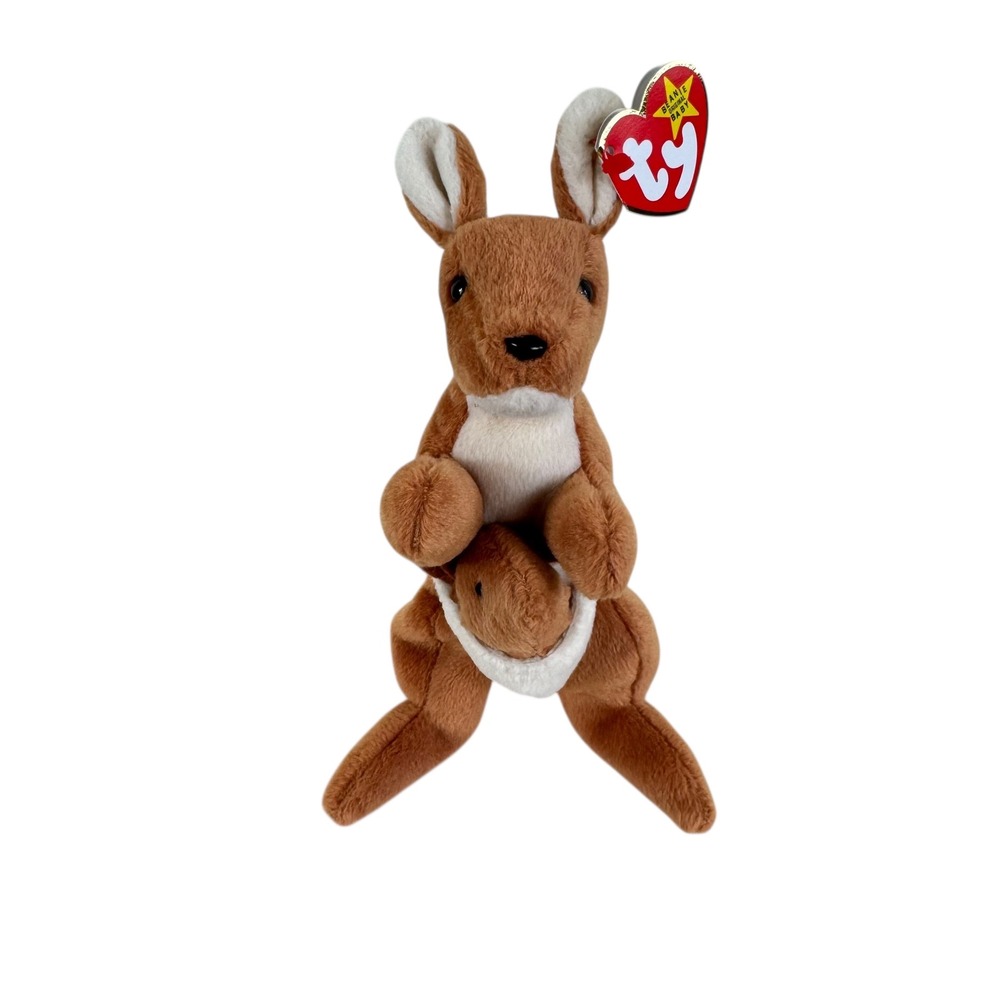 MWMT Ty Beanie Baby Pouch Kangaroo Joey 1996 Original Baby Plush 3rd‎ Generation